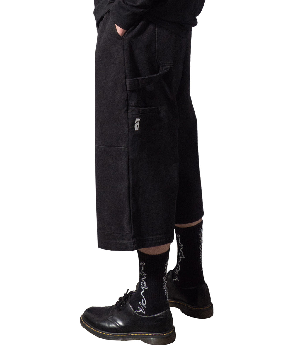 POETIC COLLECTIVE SCULPTOR SHORT BLACK DENIM - Tôpette Skateboards & Lifestyle
