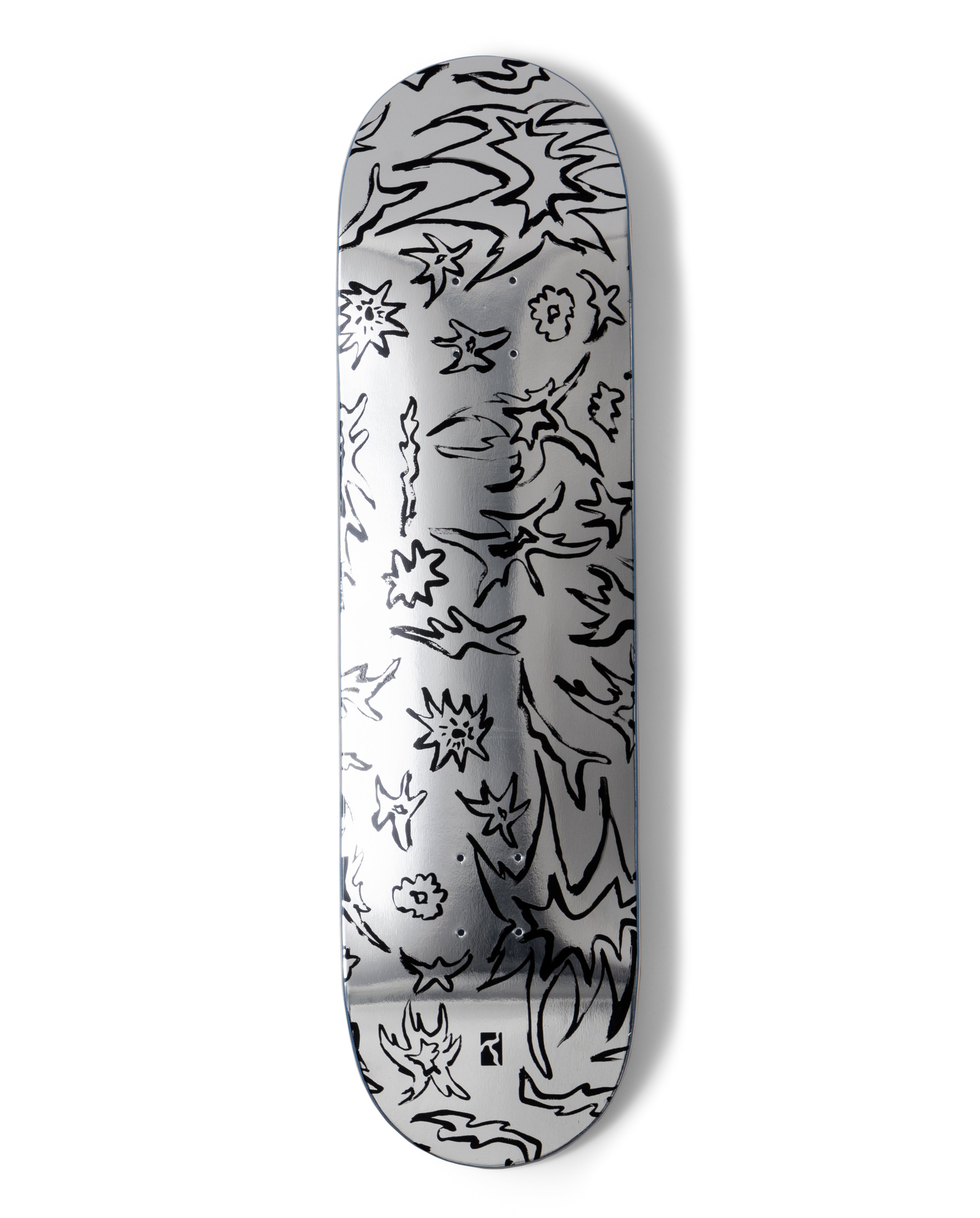 POETIC COLLECTIVE SILVER TRIBAL BAORD 8.375 - Tôpette Skateboards & Lifestyle