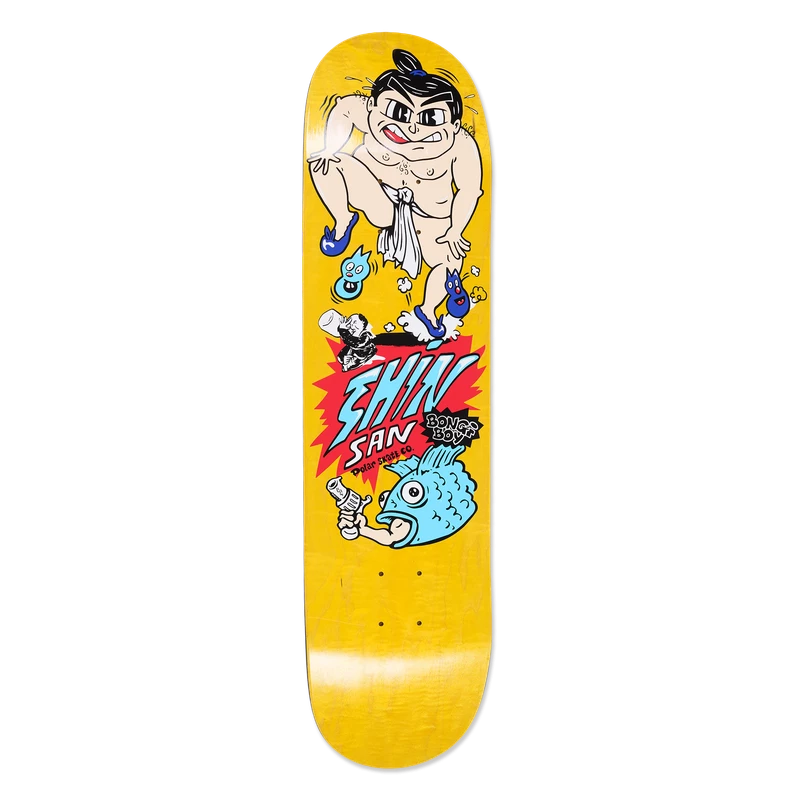 POLAR SKATE CO 8.25 DECK SHIN SANBONJI BONJI BOY YELLOW - Tôpette Skateboards & Lifestyle