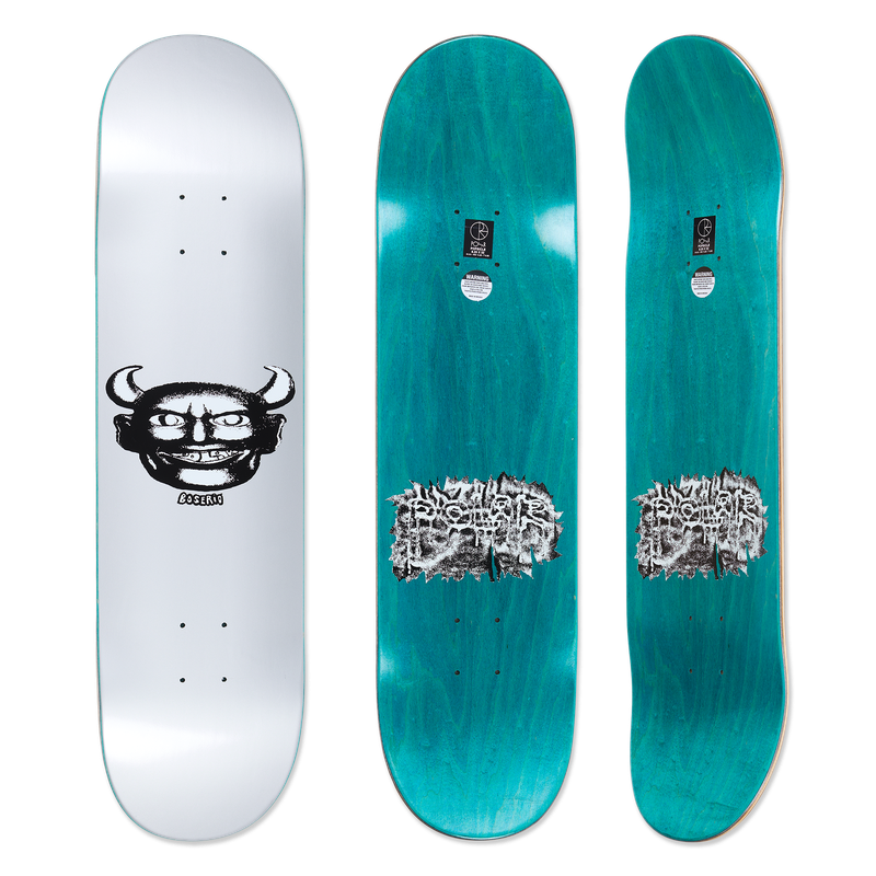 POLAR SKATE CO DECK NICK BOSERIO SILVER DEVIL - Tôpette Skateboards & Lifestyle