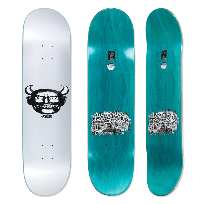 POLAR SKATE CO DECK NICK BOSERIO SILVER DEVIL - Tôpette Skateboards & Lifestyle