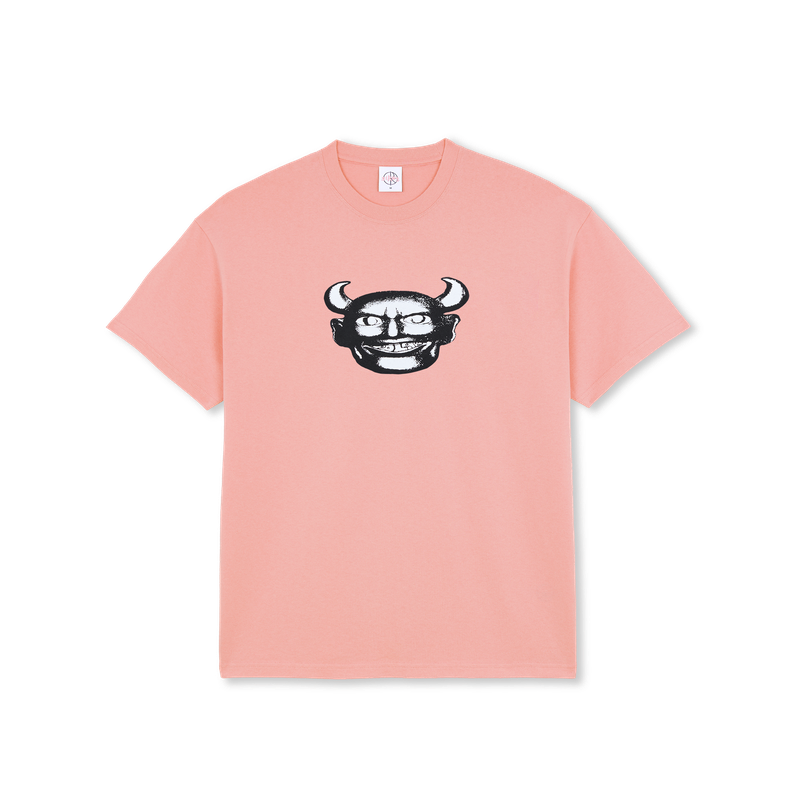 POLAR SKATE CO DEVIL T-SHIRT POWDER PINK - Tôpette Skateboards & Lifestyle