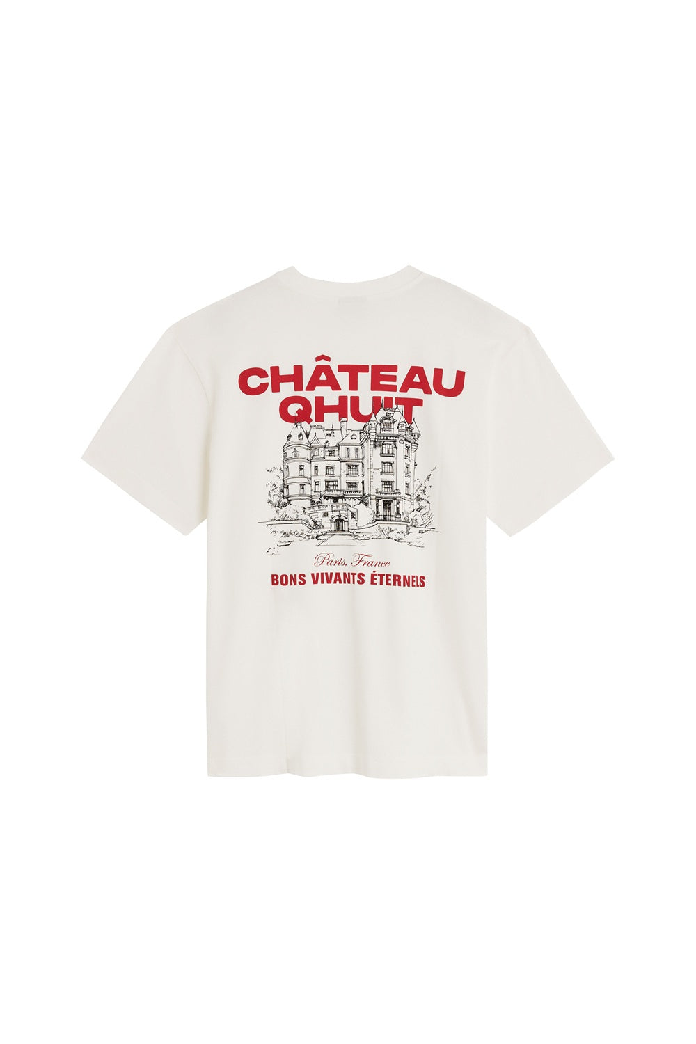 QHUIT CHATEAU T-SHIRT OFF WHITE  - Tôpette Skateboards & Lifestyle