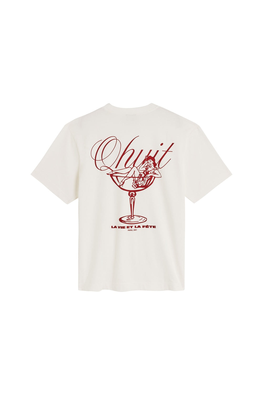 QHUIT HAPPY HOUR T-SHIRT OFF WHITE - Tôpette Skateboards & Lifestyle