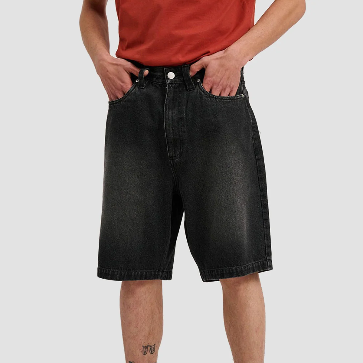 SANTA CRUZ BIG SHORTS WASHED BLACK - Tôpette Skateboards & Lifestyle