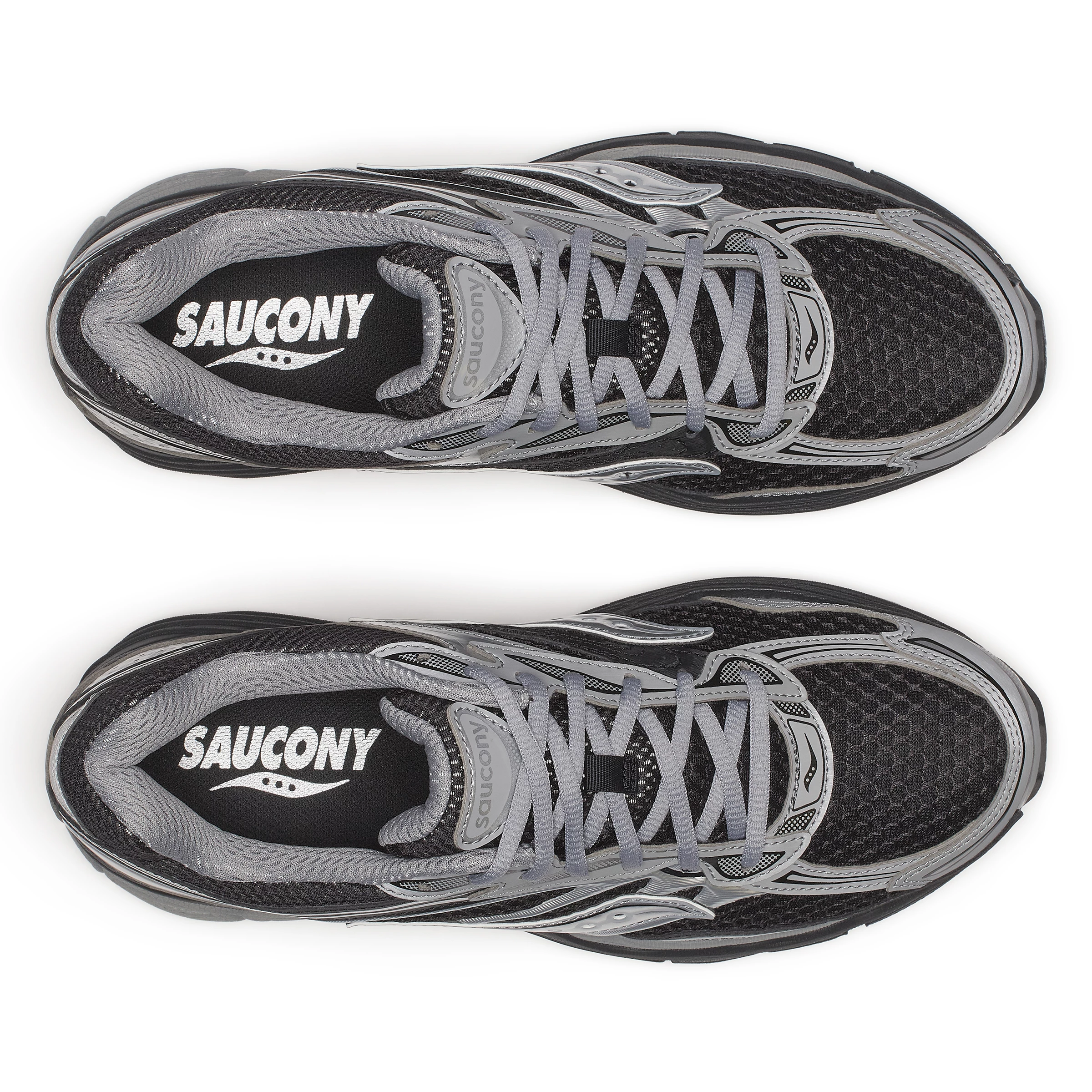 SAUCONY PROGRID OMNI 9 BLACK SILVER - Tôpette Skateboards & Lifestyle