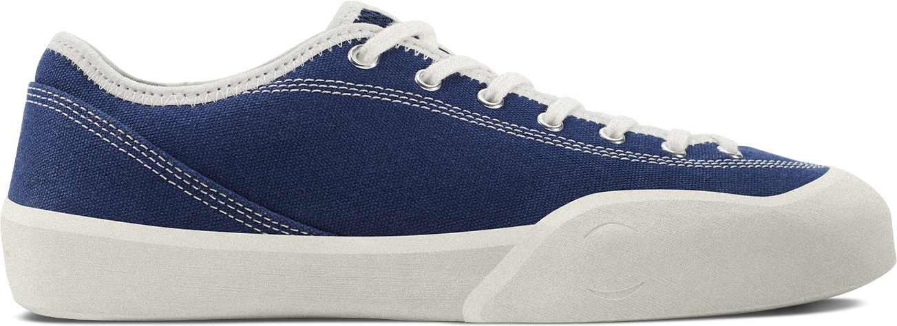 VILLAGE PM 1.30 PM NAVY WHITE CANVAS - Tôpette Skateboards & Lifestyle