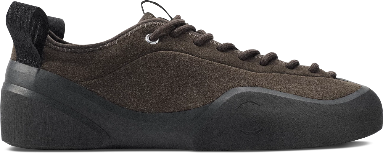 VILLAGE PM 1PM LEATHER SUEDE CHOCOLATE NATURAL BLACK