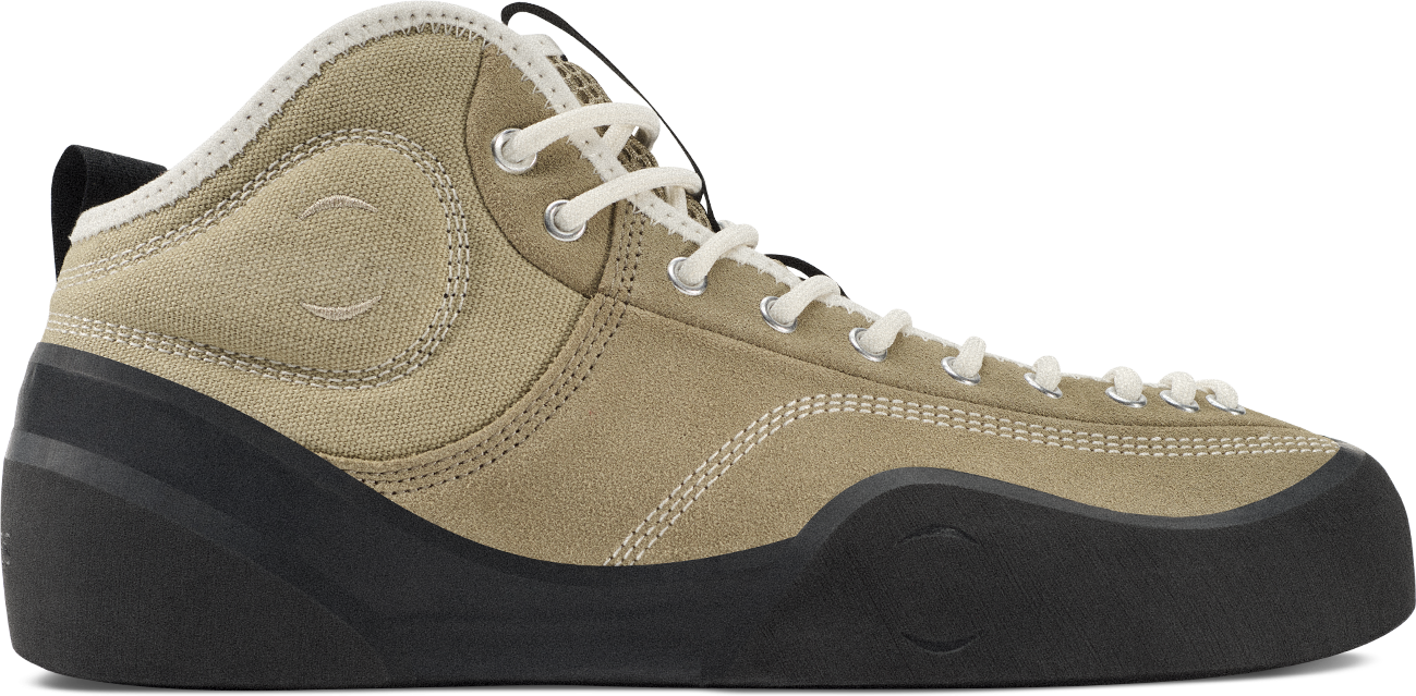 VILLAGE PM 1.00 PM MID SAND SUEDE CANVAS - Tôpette Skateboards & Lifestyle