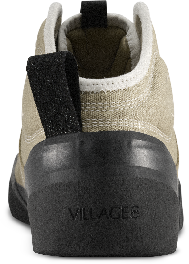 VILLAGE PM 1.00 PM MID SAND SUEDE CANVAS - Tôpette Skateboards & Lifestyle