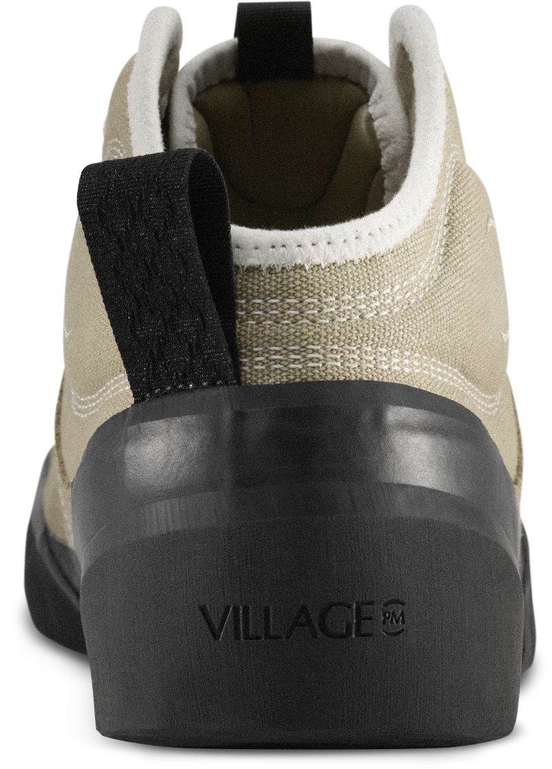 VILLAGE PM 1.00 PM MID SAND SUEDE CANVAS - Tôpette Skateboards & Lifestyle